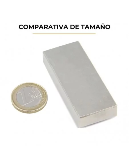 Bloco de neodímio 60×25×10 mm N40