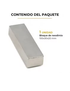 Bloco de neodímio 100×30×20 mm N40 2