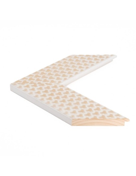 Moldura para Cuadro Madera Pino Color Blanco BRAID Ref. 701/012