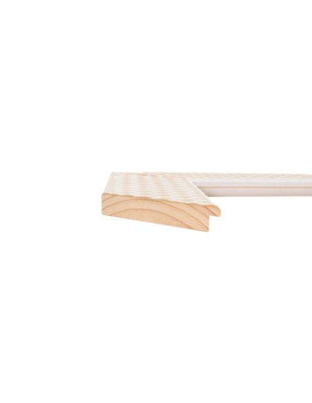 Moldura para Cuadro Madera Pino Color Blanco BRAID Ref. 701/012