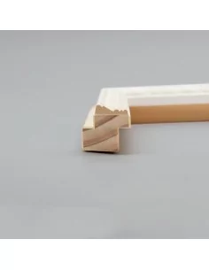 Muestra moldura Kolumna 680/016 · 21×20 mm · Blanco 2