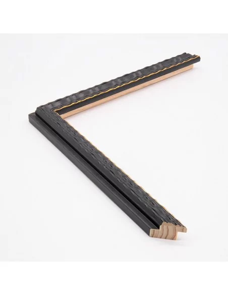 Muestra moldura Kolumna 680/028 · 21×20 mm · Negro Muestra moldura Kolumna 680/028 · 21×20 mm · Negro
