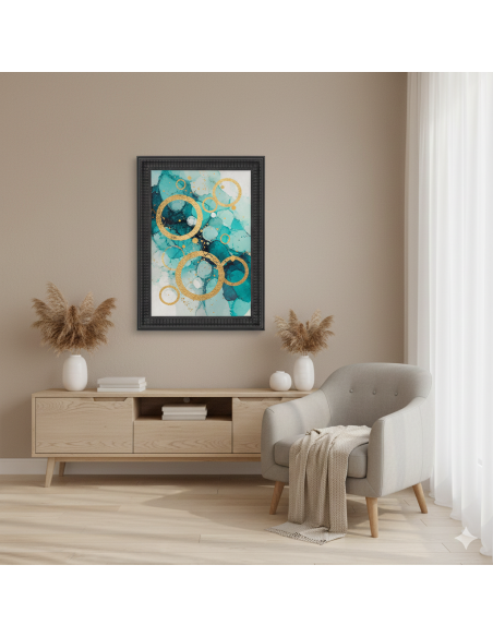 Moldura Kolumna 681/022 · 34×30 mm · Negro