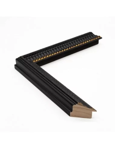 Muestra moldura Kolumna 681/028 · 34×30 mm · Negro Muestra moldura Kolumna 681/028 · 34×30 mm · Negro