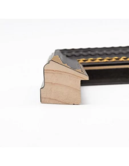 Muestra moldura Kolumna 681/028 · 34×30 mm · Negro Muestra moldura Kolumna 681/028 · 34×30 mm · Negro