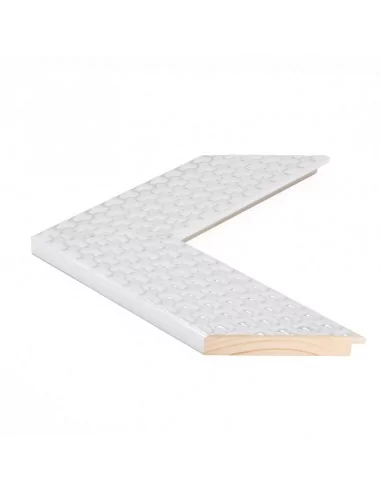 Muestra moldura Braid 701/641 · 85×18 mm · Plata Muestra moldura Braid 701/641 · 85×18 mm · Plata
