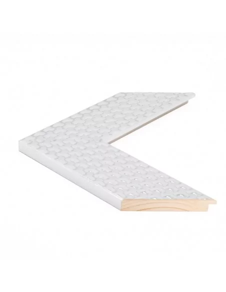 Muestra moldura Braid 701/641 · 85×18 mm · Plata Muestra moldura Braid 701/641 · 85×18 mm · Plata