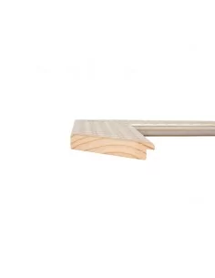 Muestra moldura Braid 701/778 · 85×18 mm · Plata 2