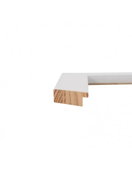 Moldura Nordic 711/0111 · 38×15 mm · Blanco
