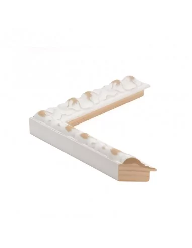 Muestra moldura Traviata 693/010 · 39×40 mm · Blanco Muestra moldura Traviata 693/010 · 39×40 mm · Blanco