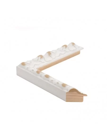 Muestra moldura Traviata 693/010 · 39×40 mm · Blanco Muestra moldura Traviata 693/010 · 39×40 mm · Blanco