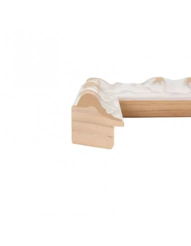 Muestra moldura Traviata 693/010 · 39×40 mm · Blanco Muestra moldura Traviata 693/010 · 39×40 mm · Blanco