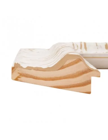 Muestra moldura Traviata 694/010 · 99×43 mm · Blanco