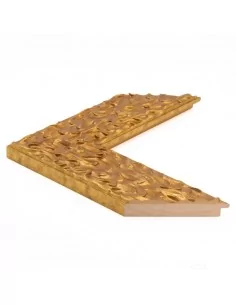 Muestra moldura Volcano 700/841 · 85×20 mm · Oro