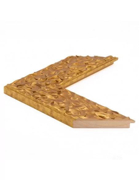 Muestra moldura Volcano 700/841 · 85×20 mm · Oro