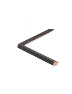 Muestra moldura Liken 703/020 · 16×17 mm · Negro