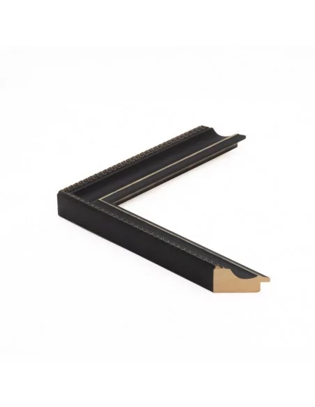 Muestra moldura Scarlata 705/002 · 35×27 mm · Negro Muestra moldura Scarlata 705/002 · 35×27 mm · Negro