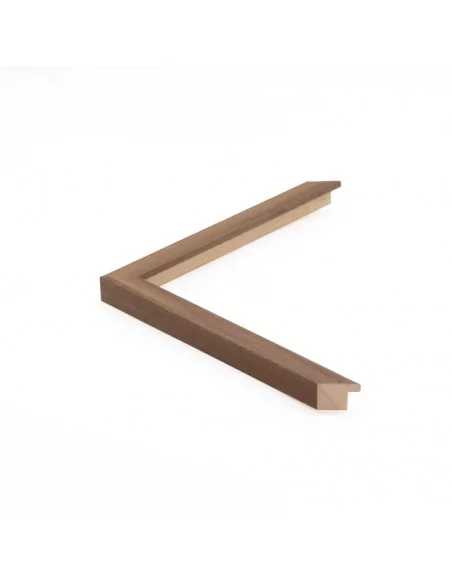 Muestra moldura Nordic 706/1605 · 18×18 mm · Avellana