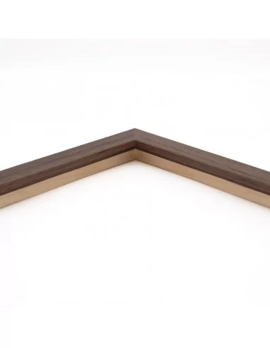 Muestra moldura Nordic 706/1760 · 18×18 mm · Nogal