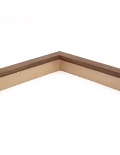 Muestra moldura Nordic 707/1605 · 15×29 mm · Avellana