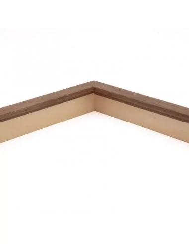 Muestra moldura Nordic 707/1605 · 15×29 mm · Avellana