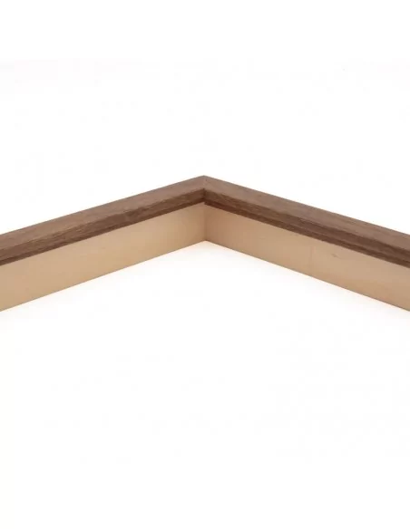 Muestra moldura Nordic 707/1605 · 15×29 mm · Avellana