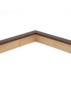 Muestra moldura Nordic 707/1760 · 15×29 mm · Nogal