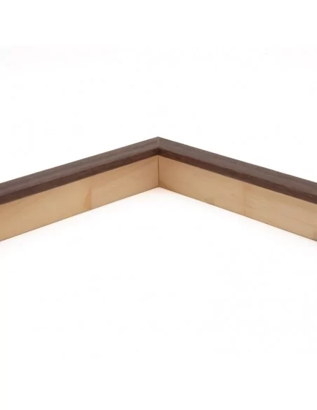 Muestra moldura Nordic 707/1760 · 15×29 mm · Nogal