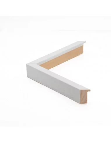 Muestra moldura Nordic 708/0111 · 18×41 mm · Blanco