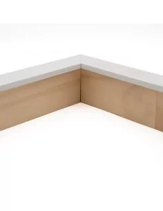 Muestra moldura Nordic 708/0111 · 18×41 mm · Blanco 2