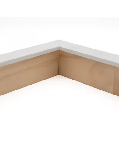Muestra moldura Nordic 708/0111 · 18×41 mm · Blanco