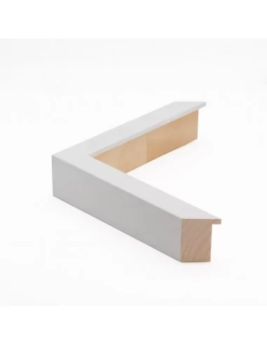 Muestra moldura Nordic 709/0111 · 28×52 mm · Blanco Muestra moldura Nordic 709/0111 · 28×52 mm · Blanco