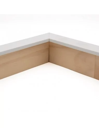 Muestra moldura Nordic 709/0111 · 28×52 mm · Blanco Muestra moldura Nordic 709/0111 · 28×52 mm · Blanco