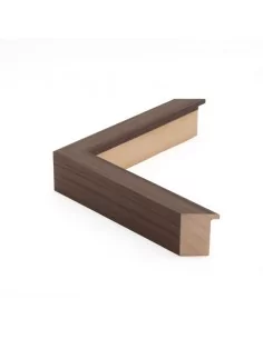 Muestra moldura Nordic 709/1760 · 28×52 mm · Nogal