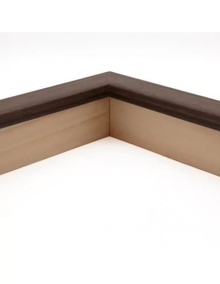 Muestra moldura Nordic 709/1760 · 28×52 mm · Nogal