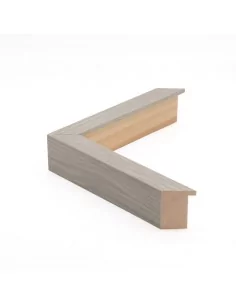 Muestra moldura Nordic 709/2830 · 28×52 mm · Gris