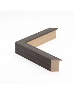 Muestra moldura Nordic 709/2865 · 28×52 mm · Gris