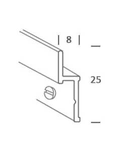 Perfil AUXILIAR. Perfil 20. Para anclaje a pared 2