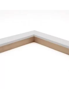 Muestra moldura Nordic 710/0111 · 28×25 mm · Blanco 2