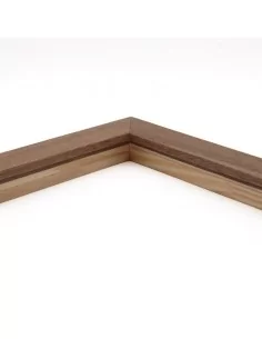 Muestra moldura Nordic 710/1605 · 28×25 mm · Avellana 2