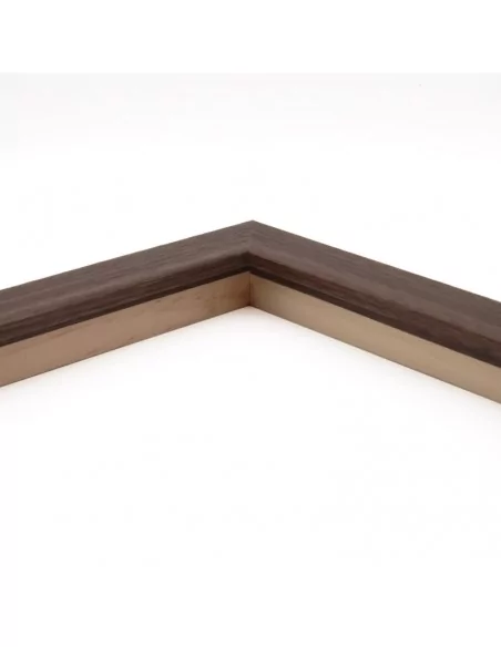 Muestra moldura Nordic 710/1760 · 28×25 mm · Nogal