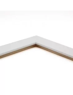 Muestra moldura Nordic 711/0111 · 38×15 mm · Blanco 2