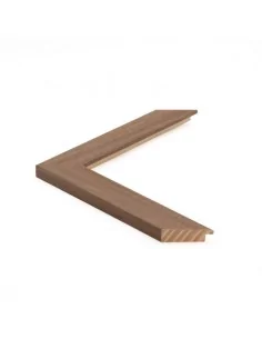 Muestra moldura Nordic 711/1605 · 38×15 mm · Avellana