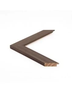 Muestra moldura Nordic 711/1760 · 38×15 mm · Nogal