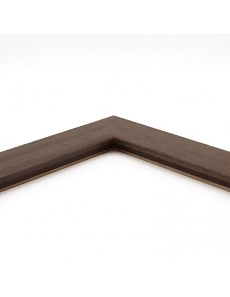 Muestra moldura Nordic 711/1760 · 38×15 mm · Nogal