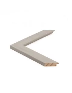 Muestra moldura Nordic 711/2830 · 38×15 mm · Gris