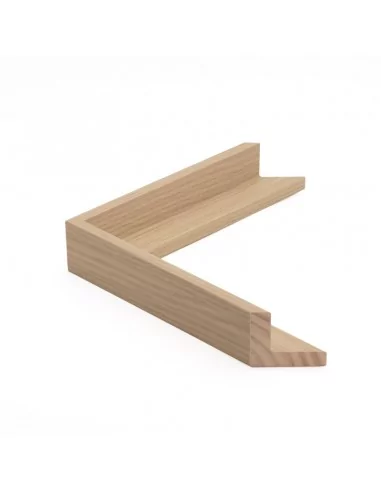 Muestra moldura Nordic 670/0305 · 38×45 mm · Roble