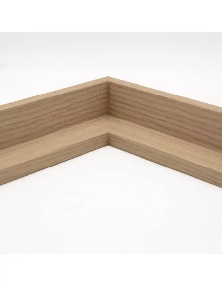 Muestra moldura Nordic 670/0305 · 38×45 mm · Roble