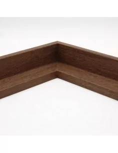 Muestra moldura Nordic 670/1605 · 38×45 mm · Avellana 2