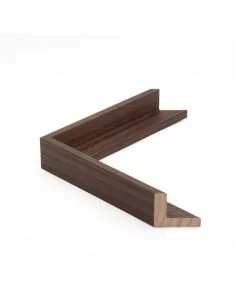 Muestra moldura Nordic 670/1760 · 38×45 mm · Nogal